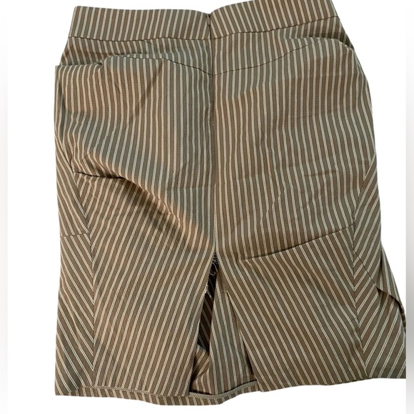 Brunello Cucinelli Brown Striped Mini skirt - Picture 4 of 7